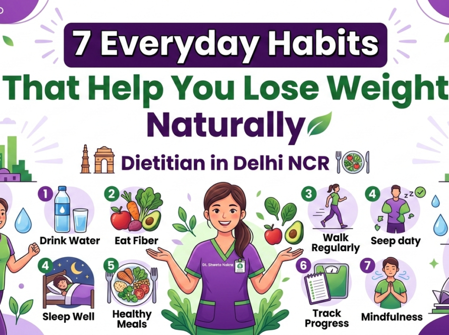 Dietitian in Delhi NCR: 7 Everyday Habits That Help You Lose Weight Naturally