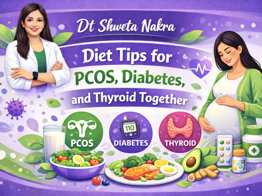 Diet Tips for PCOS, Diabetes, and Thyroid Together