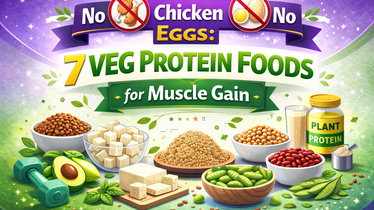 vegetarian protein foods for muscle gain