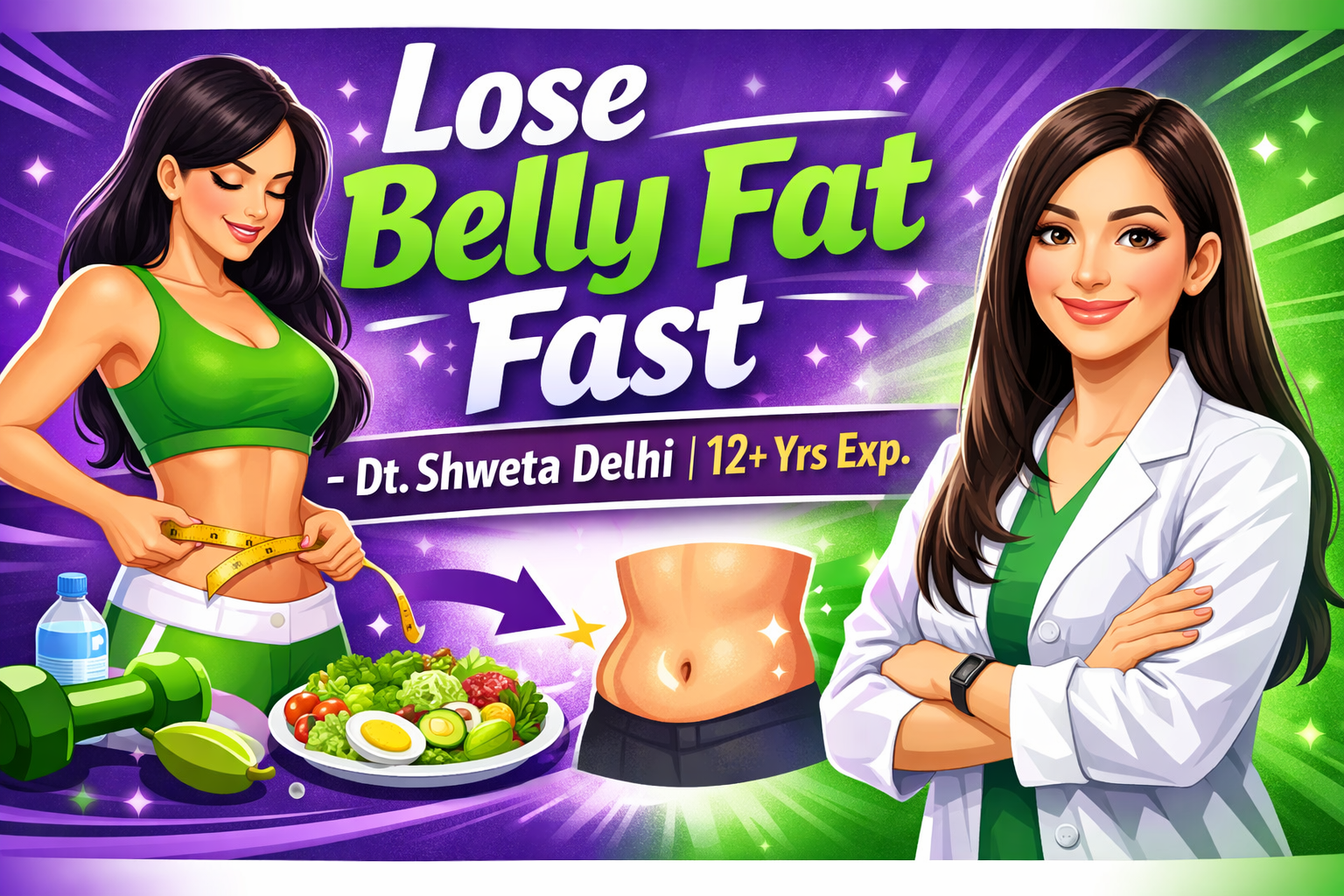 Lose Belly Fat Fast – Dt. Shweta Delhi | 12+ Yrs Exp.